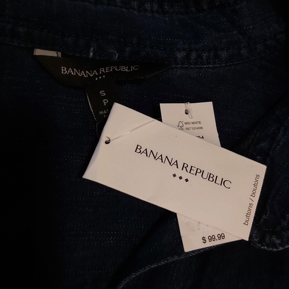 Long sleeved Chambray Denim Dress - Picture 2 of 2